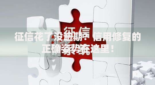 征信花了没逾期？信用修复的正确姿势在这里！