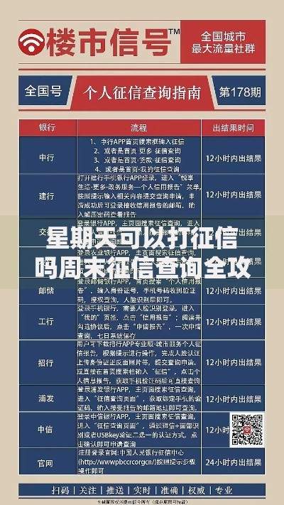 星期天可以打征信吗周末征信查询全攻略