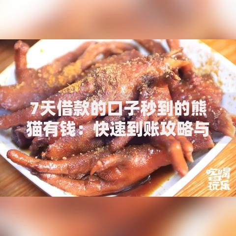 7天借款的口子秒到的熊猫有钱：快速到账攻略与申请详解