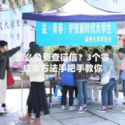 怎么免费查征信？3个零成本方法手把手教你