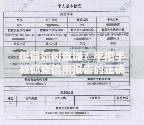 征信如何查询？手把手教你查信用报告的正确姿势