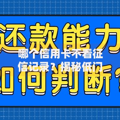 哪个信用卡不看征信记录？揭秘低门槛申卡渠道与避坑指南