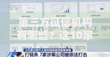第三方征信机构有哪些？这10家平台帮你快速查信用