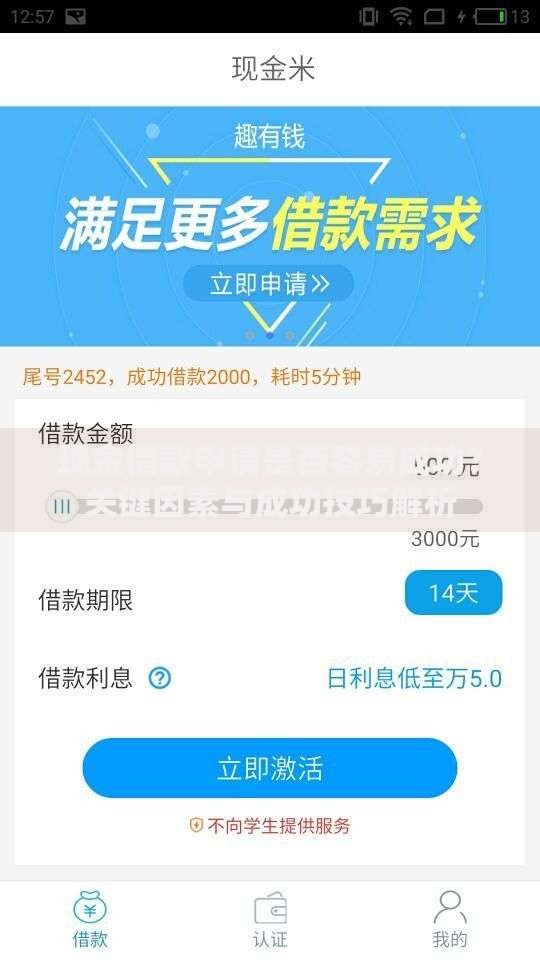 现金借款申请是否容易成功？关键因素与成功技巧解析