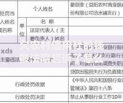欠农村信用社的钱被法院起诉了怎么办？应对策略与法律风险解析