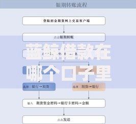 蓝鲸借款在哪个口子里？如何申请？详细流程解析