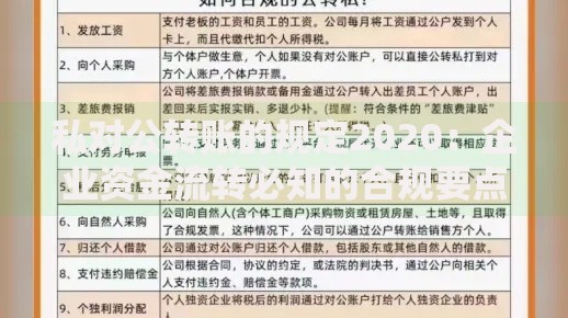私对公转账的规定2020：企业资金流转必知的合规要点