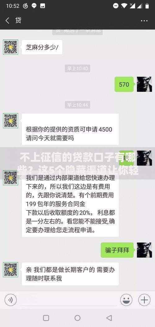 不上征信的贷款口子有哪些？这5个隐藏渠道让你轻松借钱