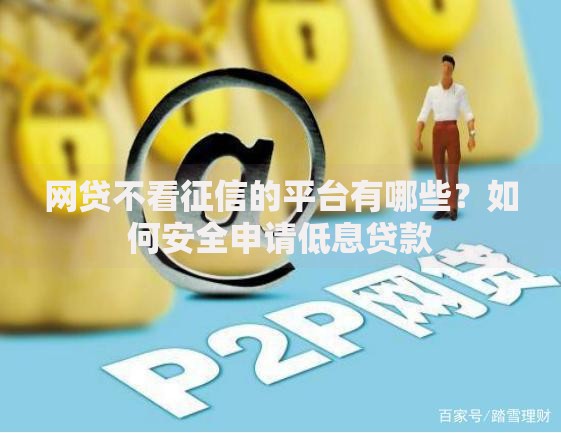 网贷不看征信的平台有哪些？如何安全申请低息贷款