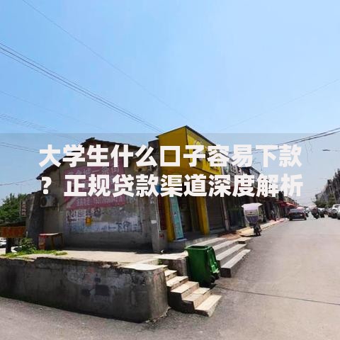 大学生什么口子容易下款？正规贷款渠道深度解析