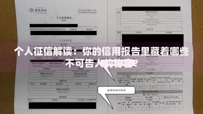 个人征信解读：你的信用报告里藏着哪些不可告人的秘密？