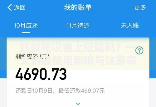 蚂蚁花呗会上征信吗？一文讲透使用影响与注意事项