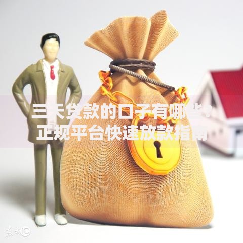 三天贷款的口子有哪些？正规平台快速放款指南