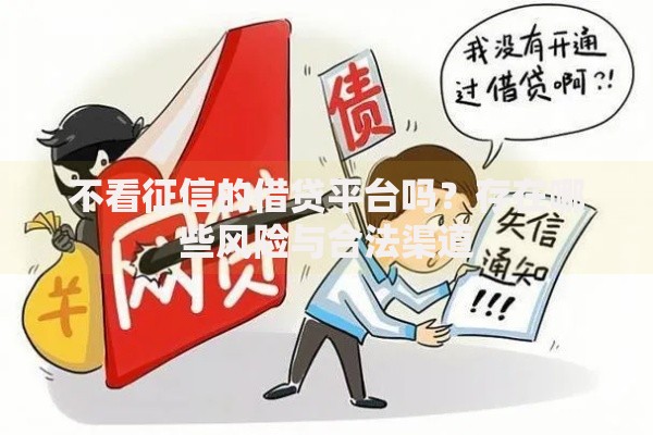 不看征信的借贷平台吗？存在哪些风险与合法渠道