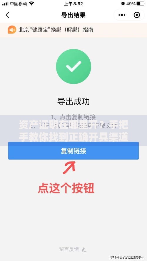 资产证明在哪里开？手把手教你找到正确开具渠道