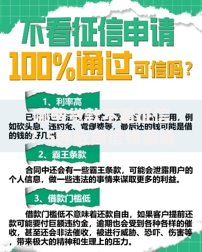 哪些贷款不看征信？5种应急借钱渠道实测分享