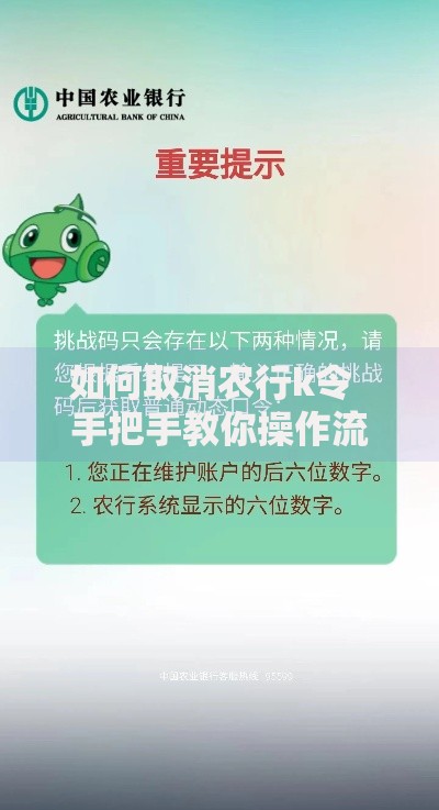 如何取消农行k令 手把手教你操作流程 如何取消农行k令 手把手教你操作流程
