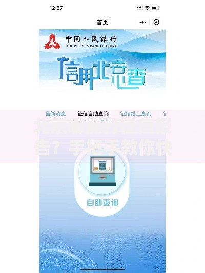 北京哪能打征信报告？手把手教你快速查询信用记录