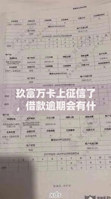 玖富万卡上征信了，借款逾期会有什么后果？
