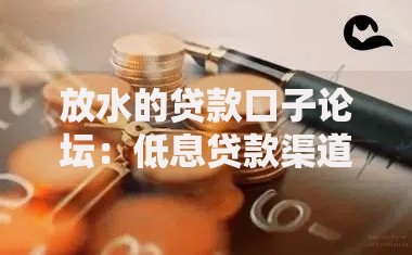 放水的贷款口子论坛：低息贷款渠道如何获取？深度解析