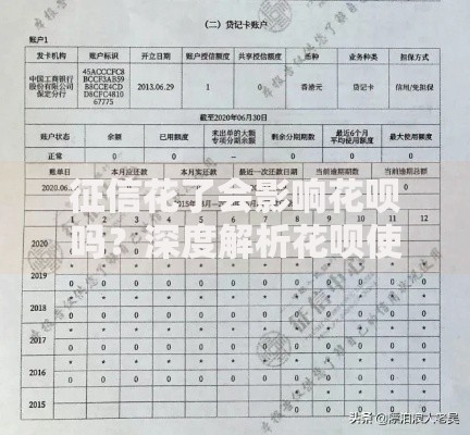 征信花了会影响花呗吗？深度解析花呗使用与征信关系