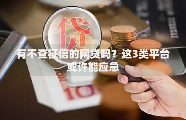 有不查征信的网贷吗？这3类平台或许能应急