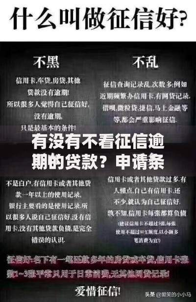 有没有不看征信逾期的贷款？申请条件与渠道深度解析