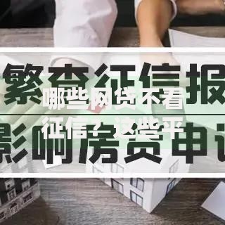 哪些网贷不看征信？这些平台审核快、门槛低