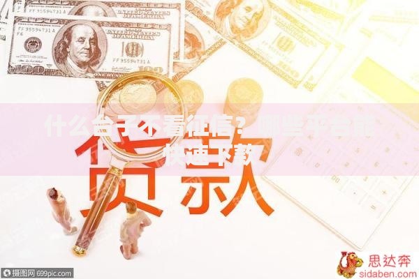 什么台子不看征信？哪些平台能快速下款