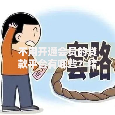 不用开通会员的贷款平台有哪些？精选免费借贷渠道解析