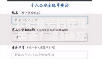 公积金号码在哪里查？这3种方法超实用
