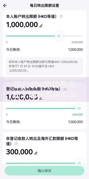 银行的9种转账方式：哪种最省心又安全？