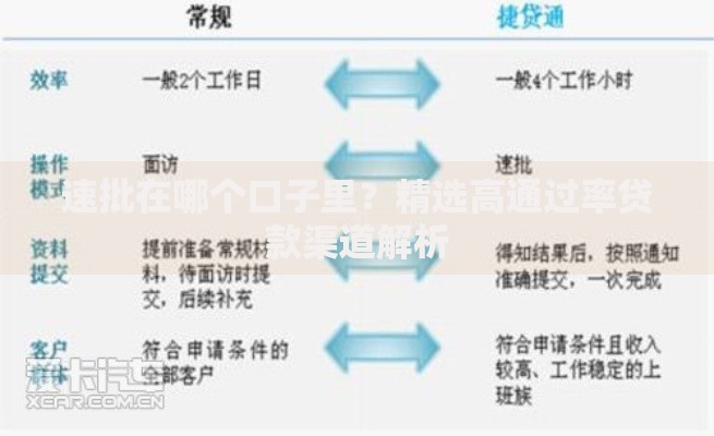速批在哪个口子里？精选高通过率贷款渠道解析