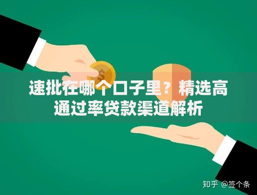速批在哪个口子里？精选高通过率贷款渠道解析