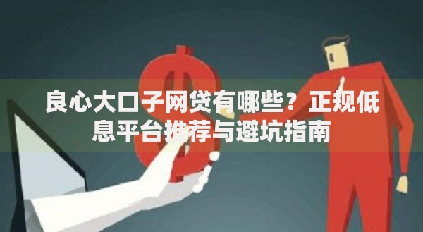 良心大口子网贷有哪些？正规低息平台推荐与避坑指南