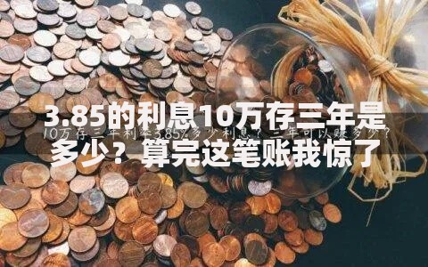 3.85的利息10万存三年是多少？算完这笔账我惊了