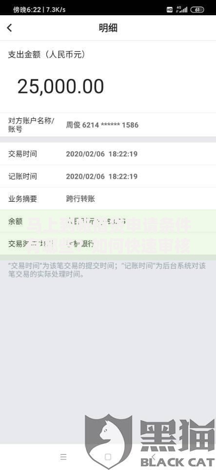 马上到帐借贷申请条件有哪些？如何快速审核通过？