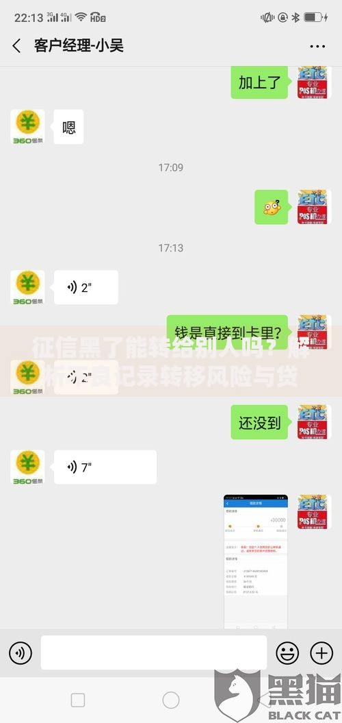 征信黑了能转给别人吗？解析不良记录转移风险与贷款方案
