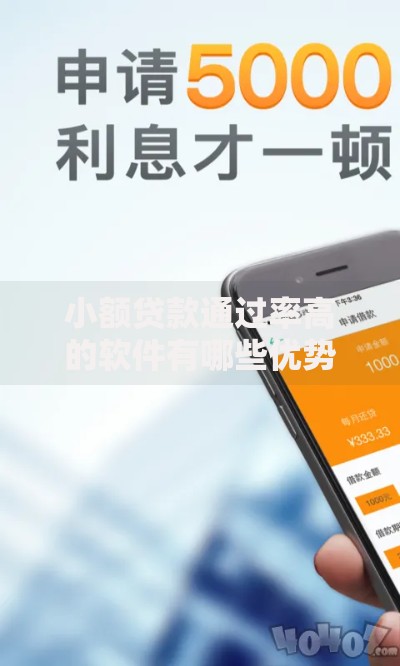 小额贷款通过率高的软件有哪些优势与申请技巧