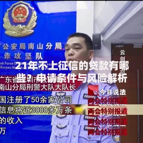 21年不上征信的贷款有哪些?申请条件与风险解析 21年不上征信的贷款有哪些?申请条件与风险解析