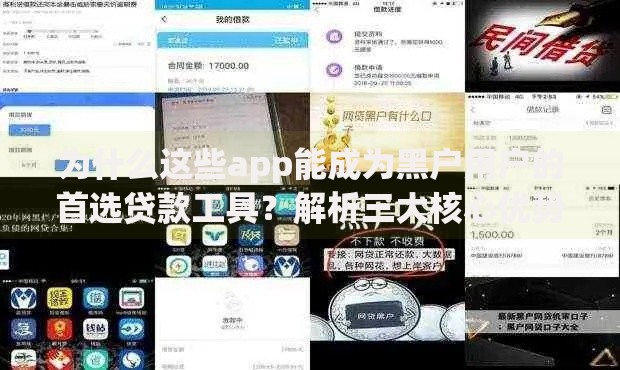 为什么这些app能成为黑户用户的首选贷款工具？解析三大核心优势