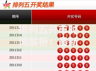 排列五开市时间解析：最新安排与购彩技巧