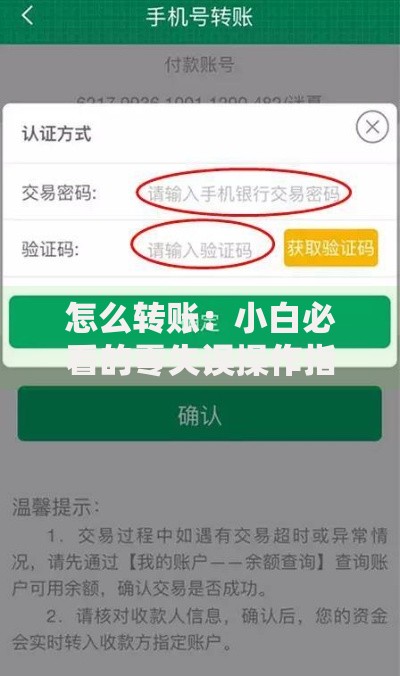 怎么转账：小白必看的零失误操作指南与实用技巧