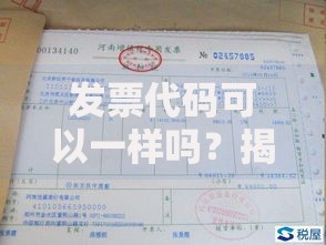 发票代码可以一样吗？揭秘重复发票背后的风险与合规要点