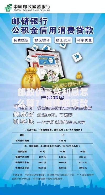 邮政优享贷利息怎么算？超详细贷款利息计算指南
