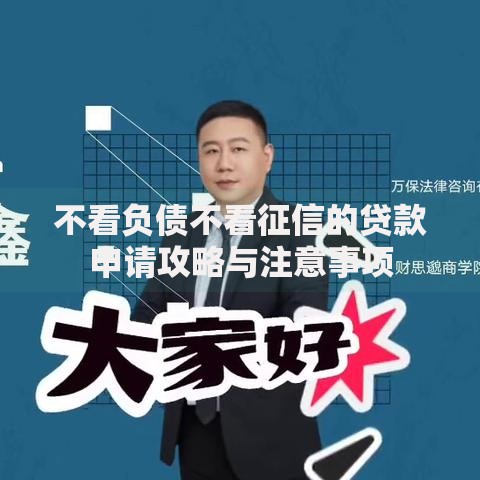 不看负债不看征信的贷款申请攻略与注意事项