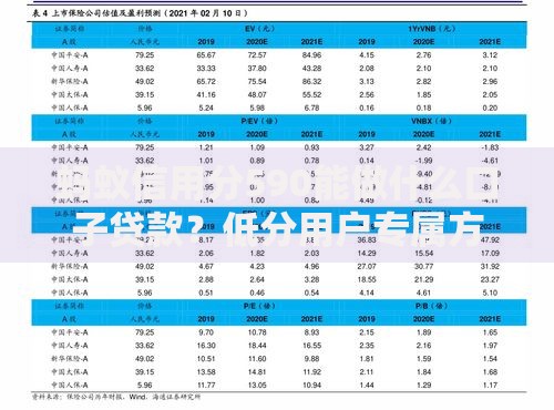 蚂蚁信用分590能做什么口子贷款？低分用户专属方案解析