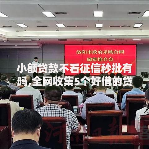 小额贷款不看征信秒批有吗,全网收集5个好借的贷款平台