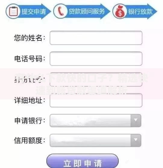 有什么下款快的口子？精选快速到账贷款渠道解析