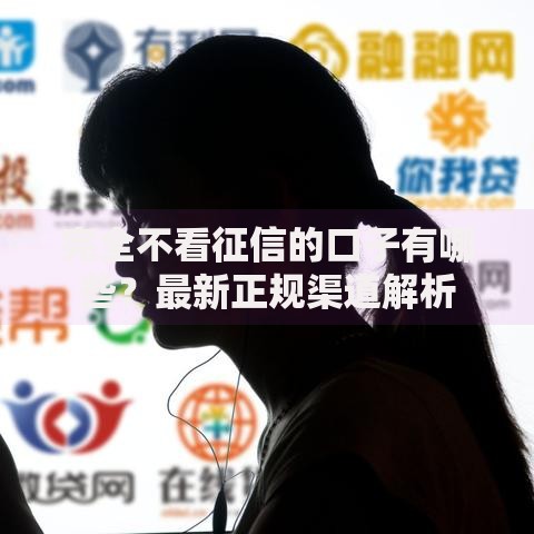 完全不看征信的口子有哪些？最新正规渠道解析